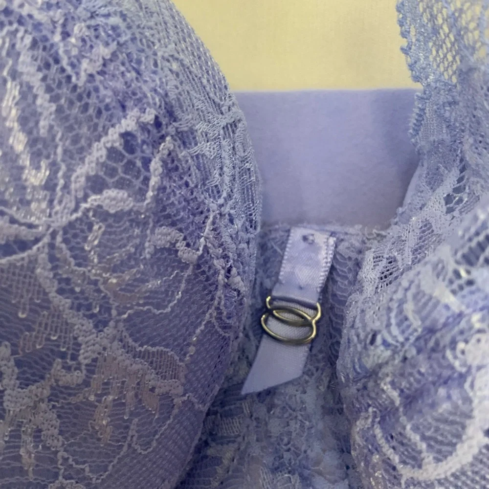 NWT Elomi Sz‎ 36J Brianna Jacaranda Purple Underwire Padded Half-Cup Bra